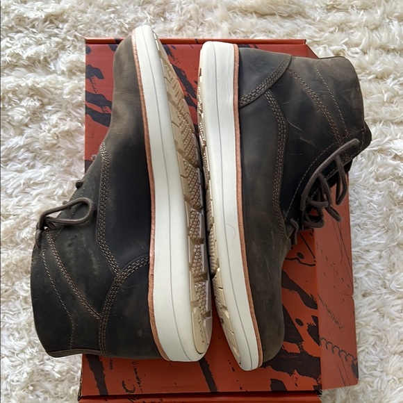 Red Wing Steel Toe Slip Resistant Work Boots Shoes Brown - Picture 16 of 16